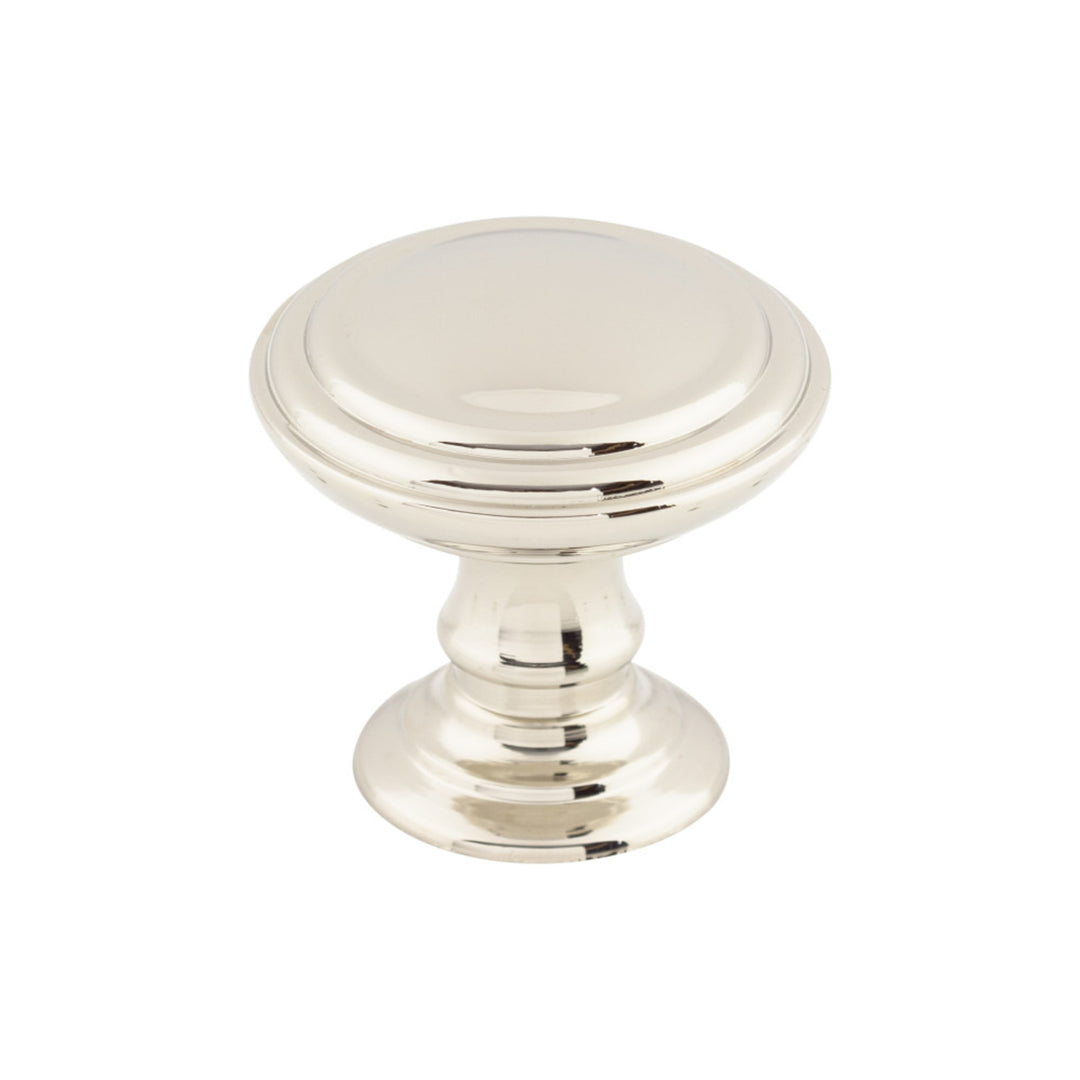 Top Knobs - Reeded Round Knobs 1 1/2" Polished Nickel
