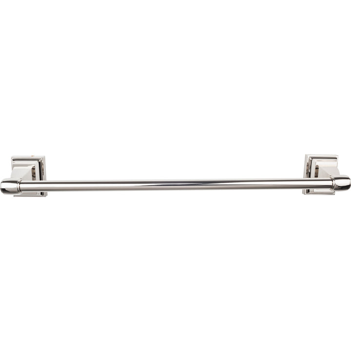 Top Knobs - Stratton Bath Towel Bar Singles 30" Polished Nickel
