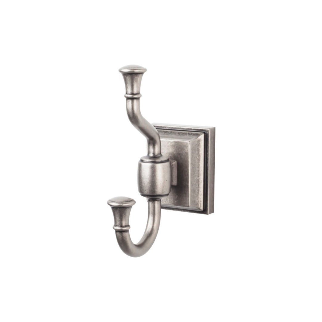 Top Knobs - Stratton Bath Double Hooks Antique Pewter