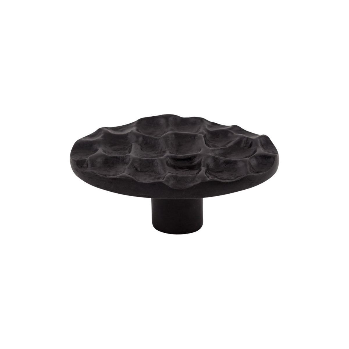 Top Knobs Cobblestone Oval Knob in Coal Black