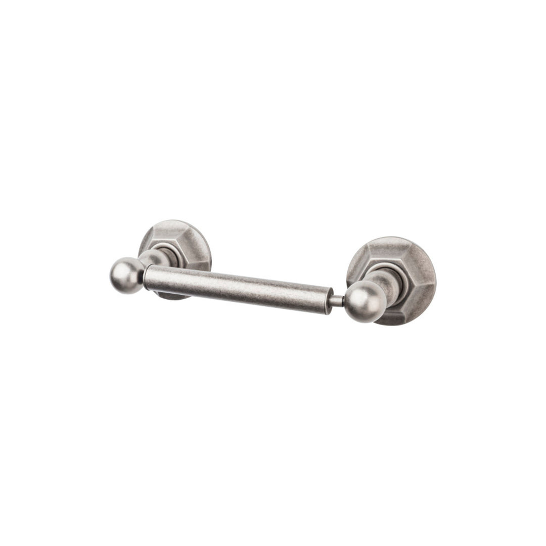 Top Knobs - Edwardian Bath Tissue Holder Hex Backplates Antique Pewter