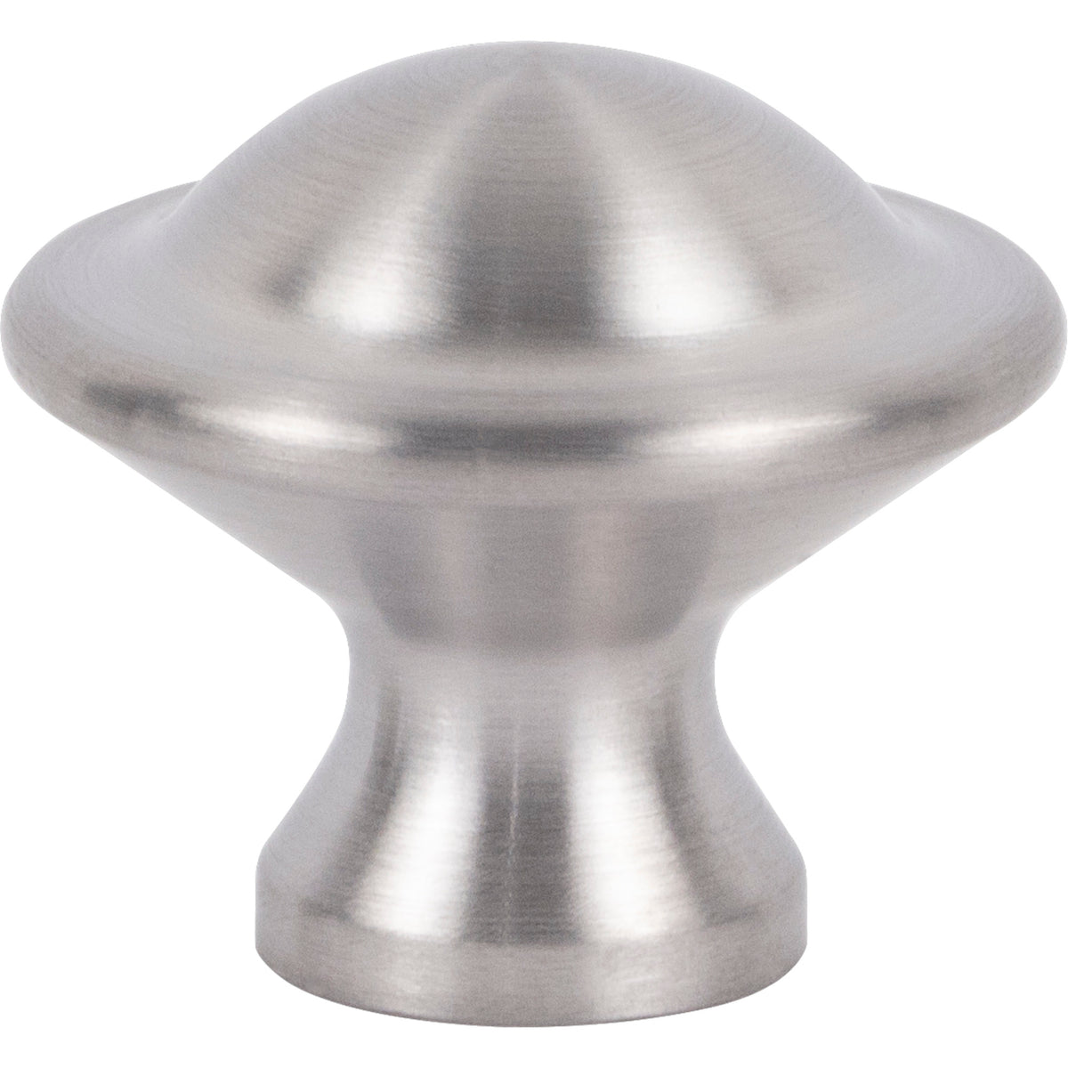 Atlas Torrance Round Knob in Brushed Stainless Steel
