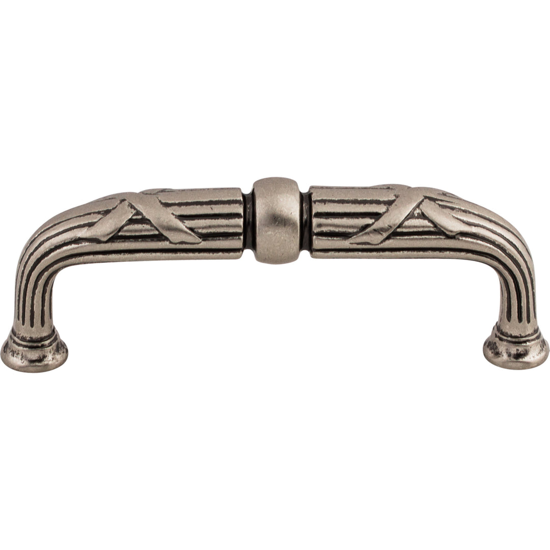 Top Knobs - Ribbon & Reed Bar Pulls Pewter Antique
