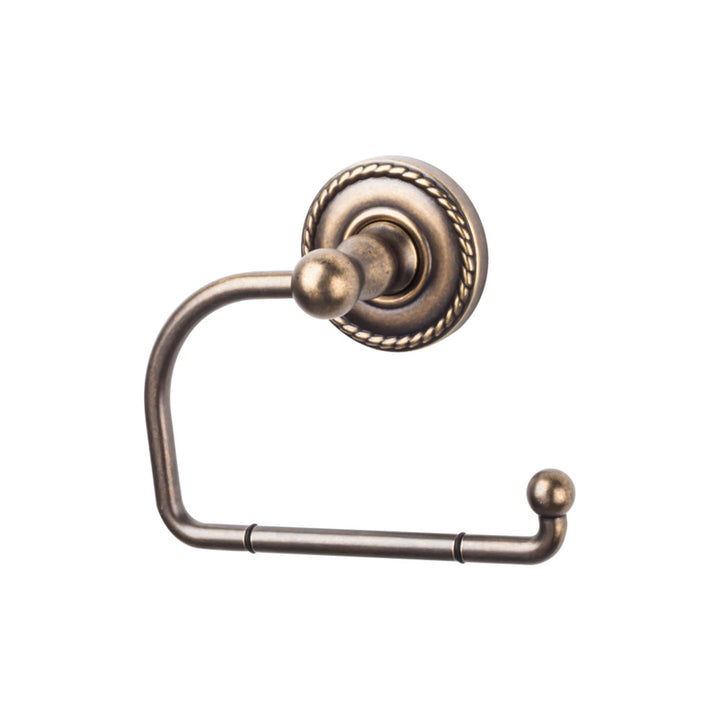 Top Knobs - Edwardian Bath Tissue Hook Rope Backplates German Bronze