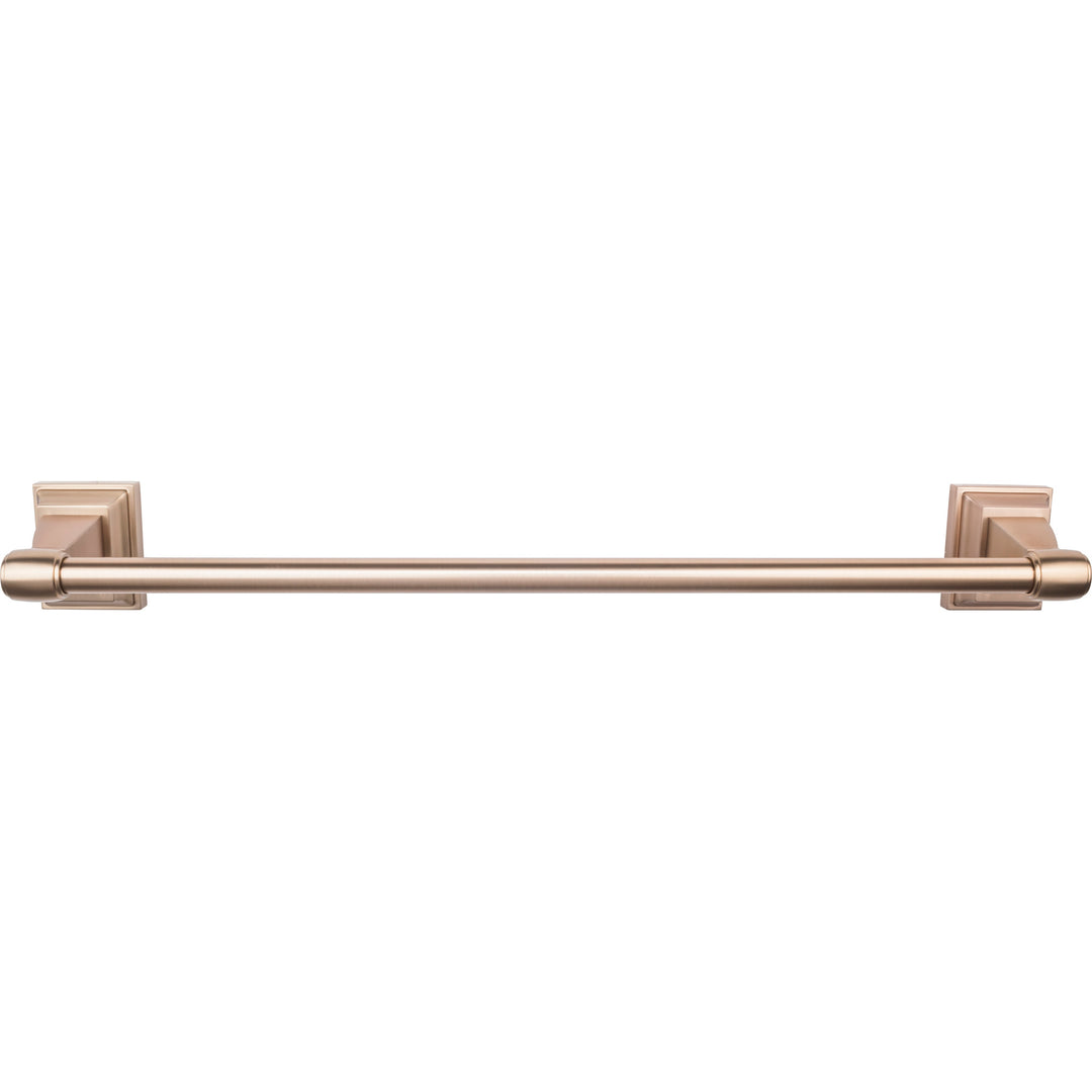 Top Knobs - Stratton Bath Towel Bar Singles 24" Brushed Bronze