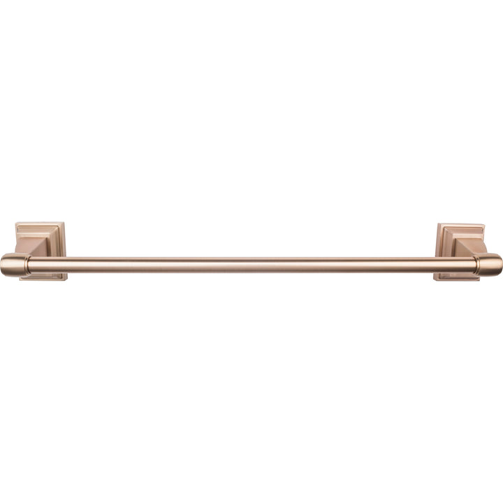 Top Knobs - Stratton Bath Towel Bar Singles 24" Brushed Bronze
