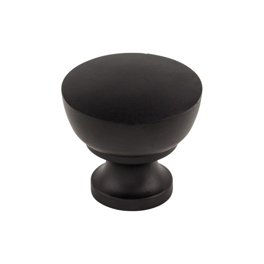 Top Knobs - Bergen Round Knobs Flat Black