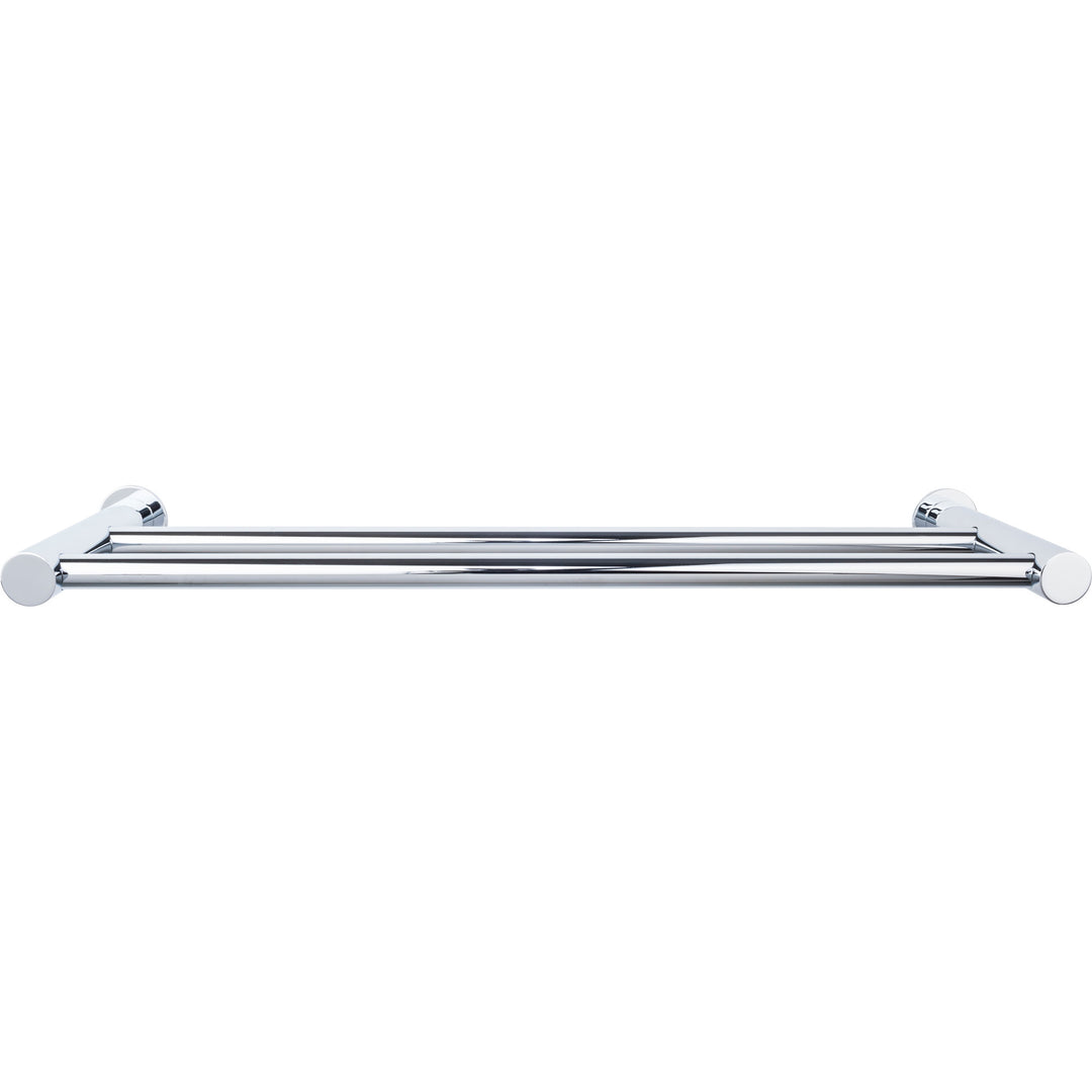 Top Knobs - Hopewell Bath Towel Bar Doubles 18" Polished Chrome