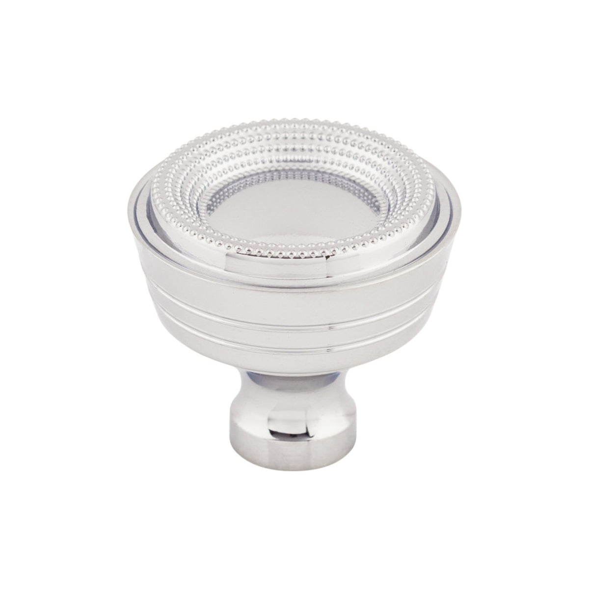 Top Knobs - Beaded Round Knobs Polished Chrome