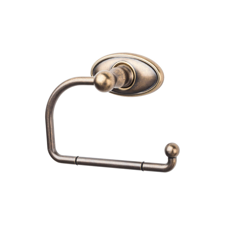 Top Knobs - Edwardian Bath Tissue Hook Oval Backplates German Bronze