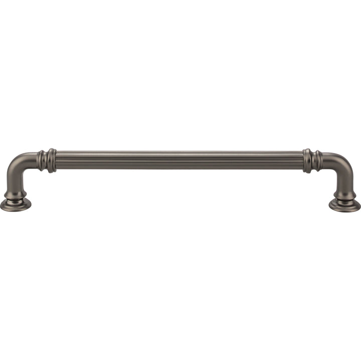 Top Knobs - Reeded Pulls 7" Ash Gray