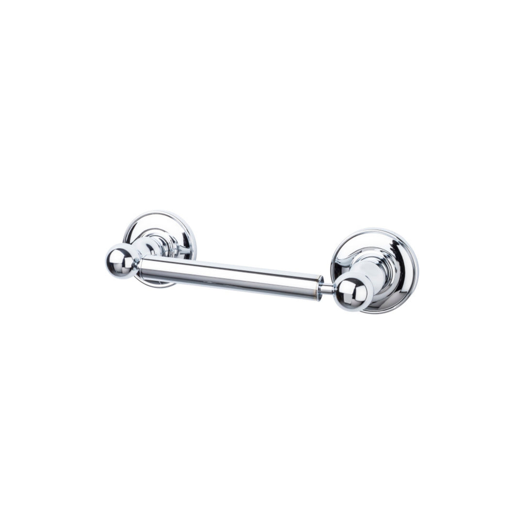 Top Knobs - Edwardian Bath Tissue Holder Plain Backplates Polished Chrome