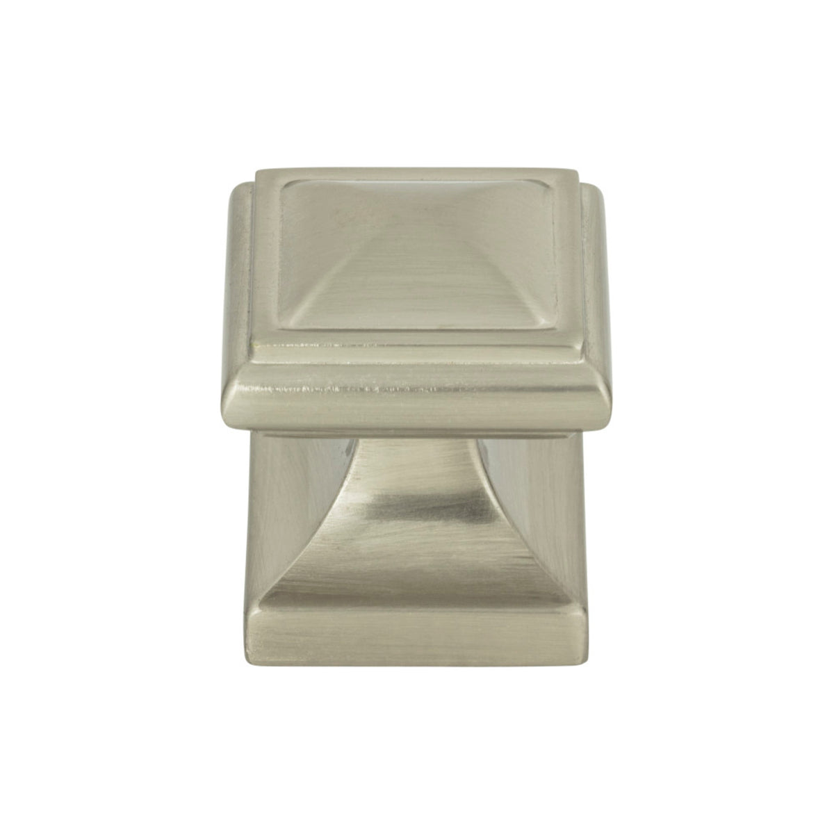 Atlas Wadsworth Square Knob in Brushed Nickel