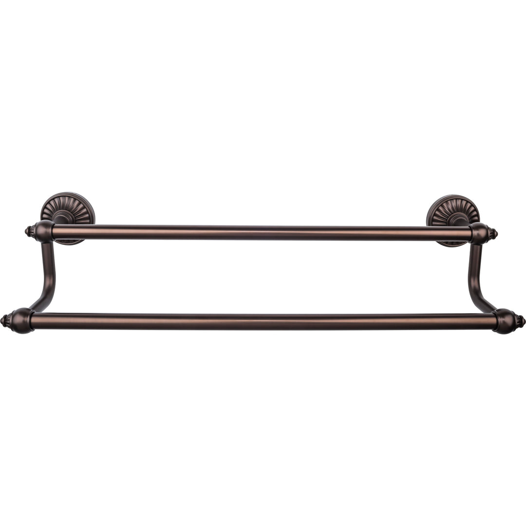 Top Knobs - Tuscany Bath Towel Bar Doubles 18" Oil Rubbed Bronze