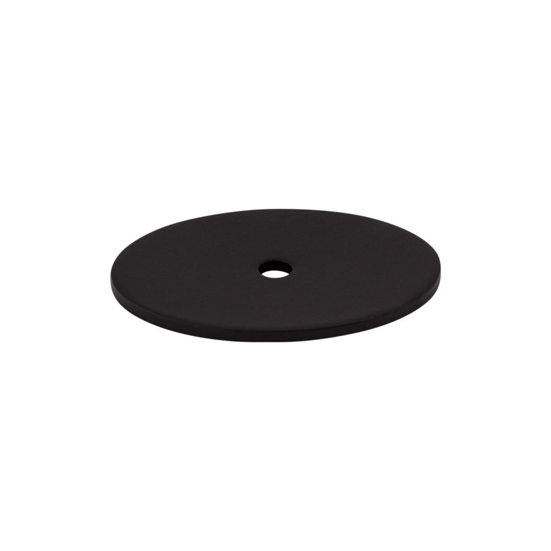 Top Knobs - Oval Knob Backplates 1 3/4" Flat Black