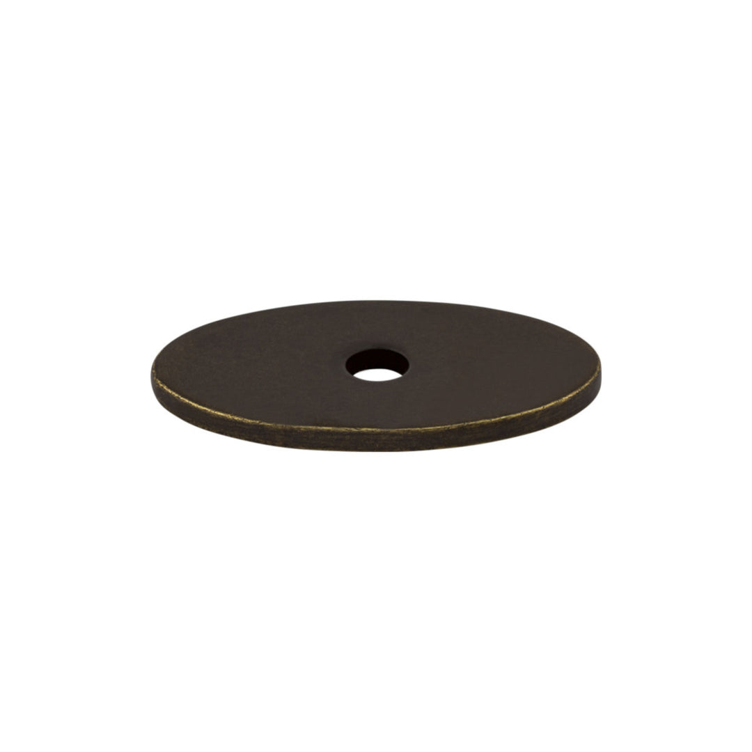 Top Knobs - Oval Knob Backplates 1 1/4" German Bronze