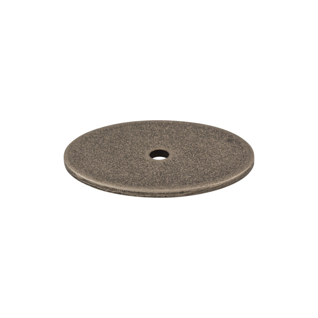 Top Knobs - Oval Knob Backplates 1 3/4" Pewter Antique