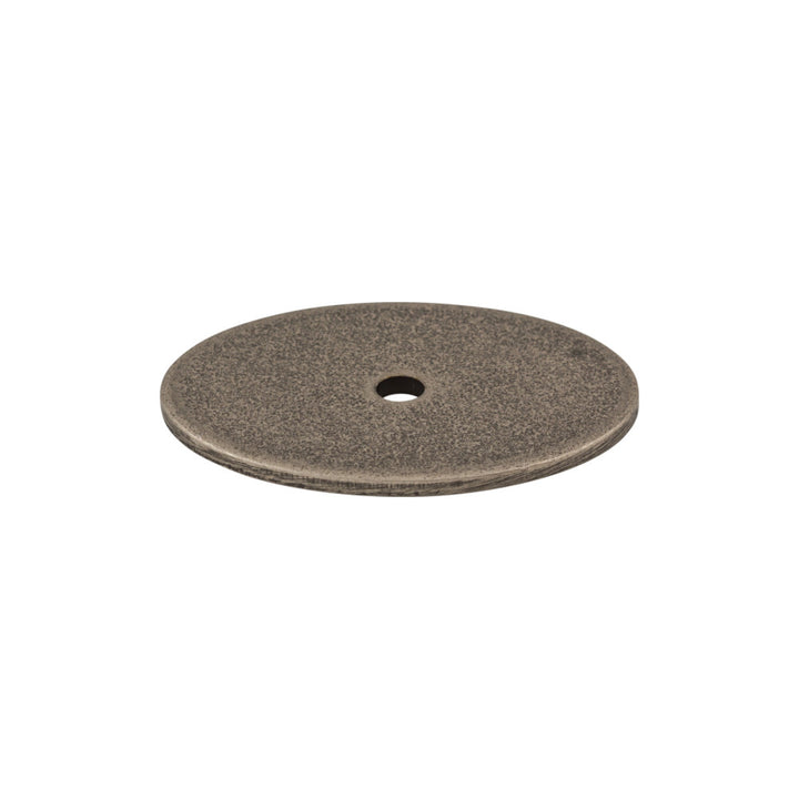 Top Knobs - Oval Knob Backplates 1 3/4" Pewter Antique