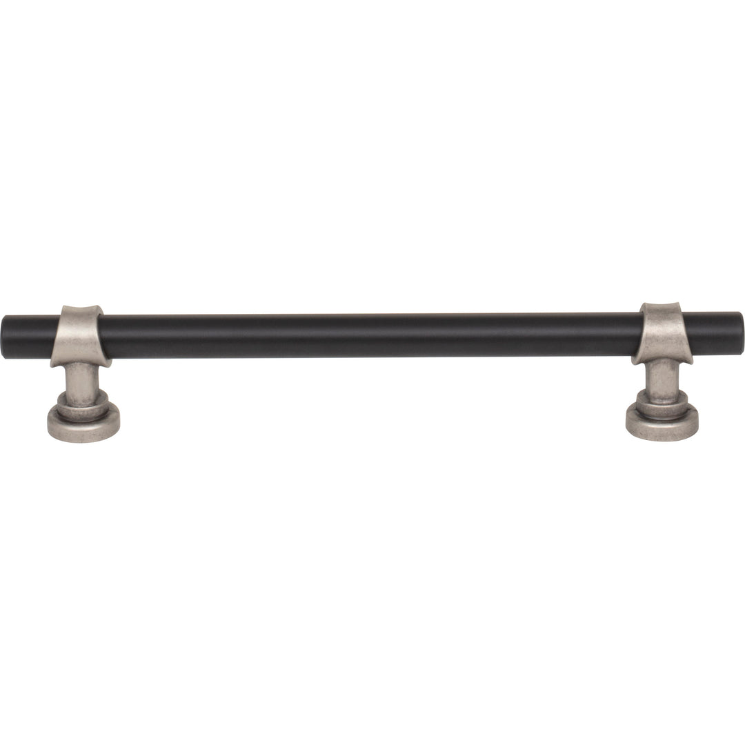 Top Knobs - Bit Bar Pulls (M1197) 6 5/16" Flat Black and Pewter Antique