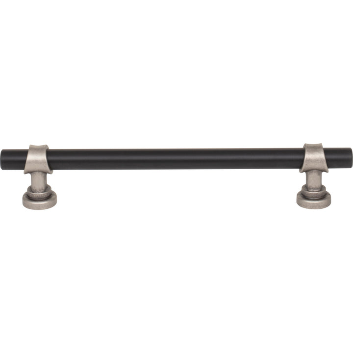 Top Knobs - Bit Bar Pulls (M1197) 6 5/16" Flat Black and Pewter Antique