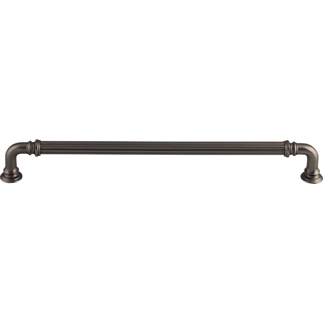 Top Knobs - Reeded Pulls 9" Ash Gray