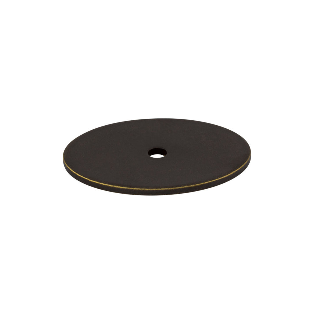 Top Knobs - Oval Knob Backplates 1 3/4" German Bronze