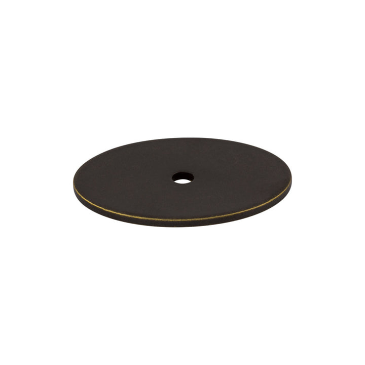 Top Knobs - Oval Knob Backplates 1 3/4" German Bronze
