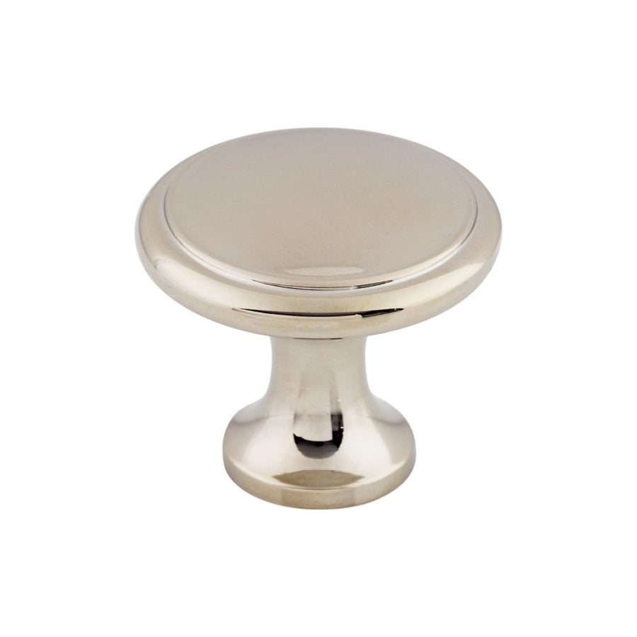 Top Knobs - Ringed Round Knobs Polished Nickel