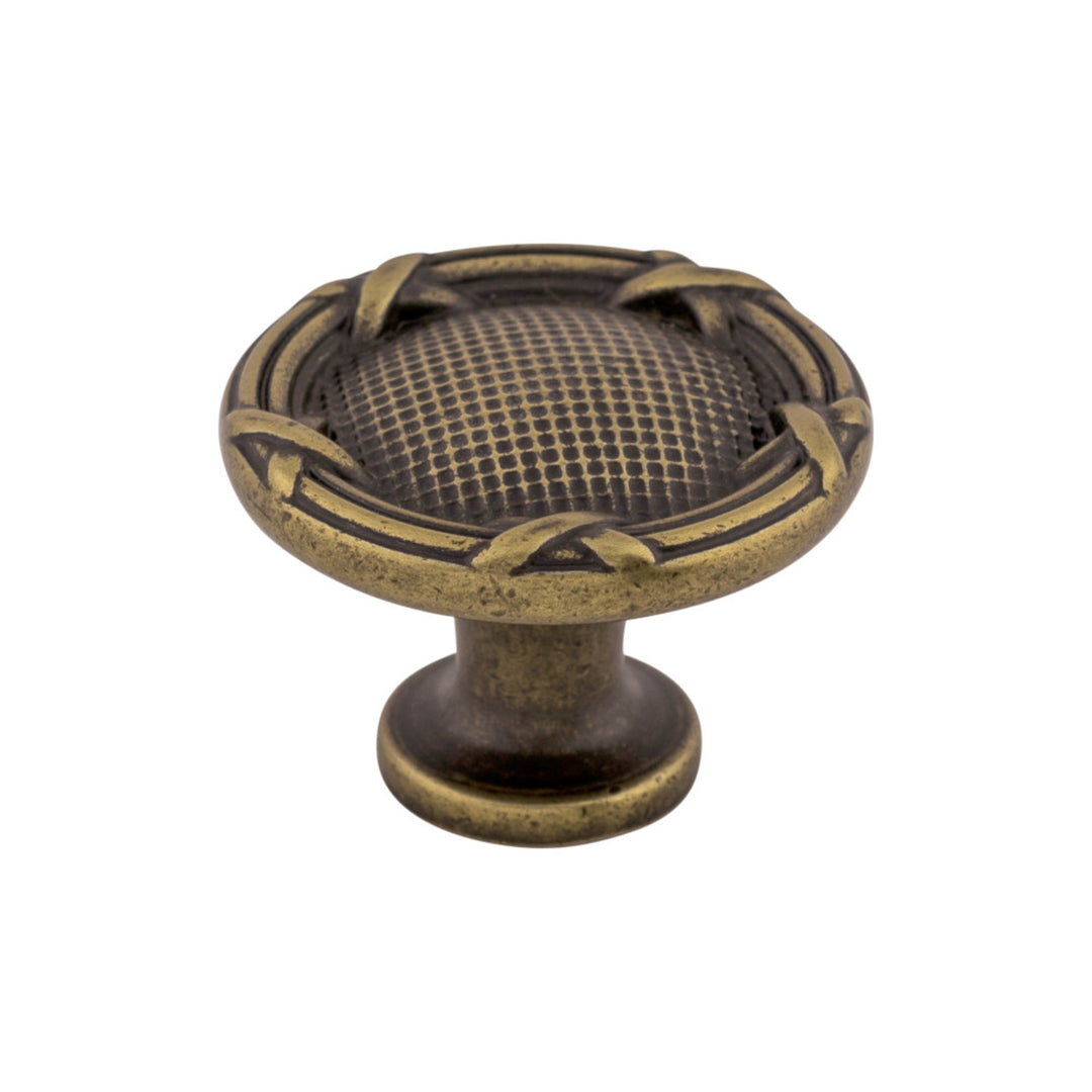 Top Knobs - Ribbon & Reed Round Knobs German Bronze