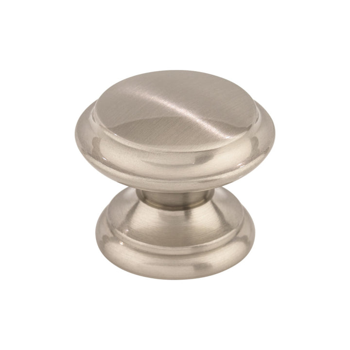 Top Knobs - Flat Top Round Knobs Brushed Satin Nickel
