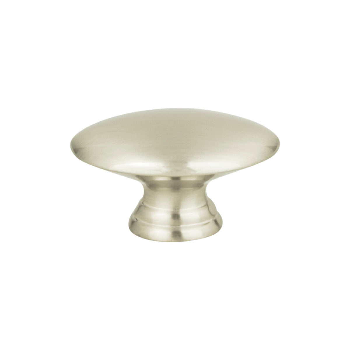Atlas Egg Oval Knob in Brushed Nickel