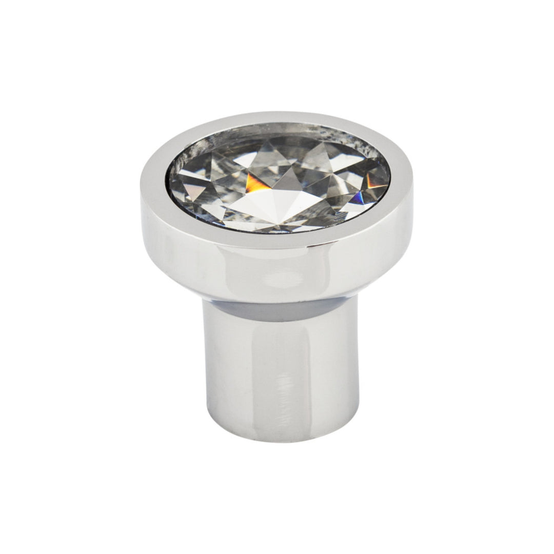 Top Knobs - Wentworth Crystal Round Knobs 1 1/8" Polished Chrome