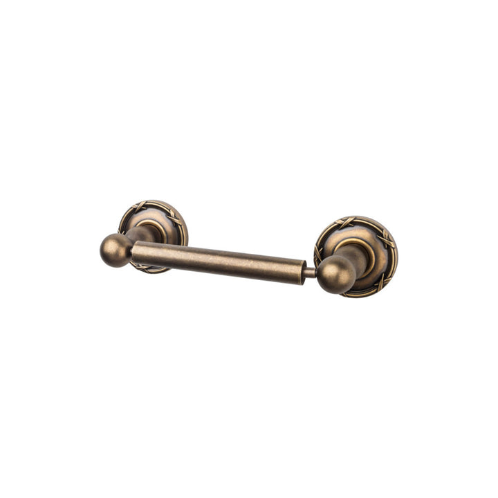 Top Knobs - Edwardian Bath Tissue Holder Ribbon Backplates German Bronze