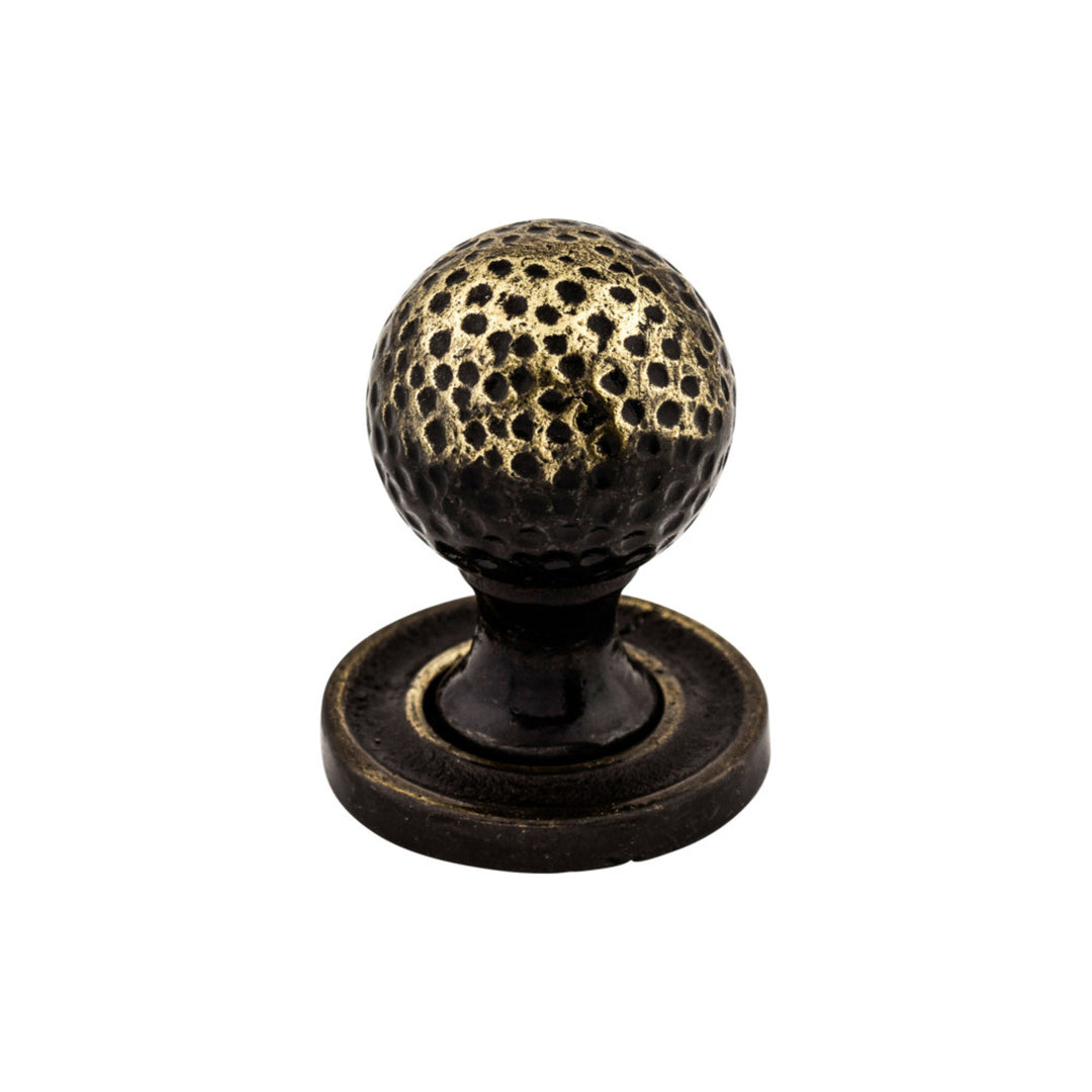 Top Knobs - Paris Mottled Round Knobs Dark Antique Brass