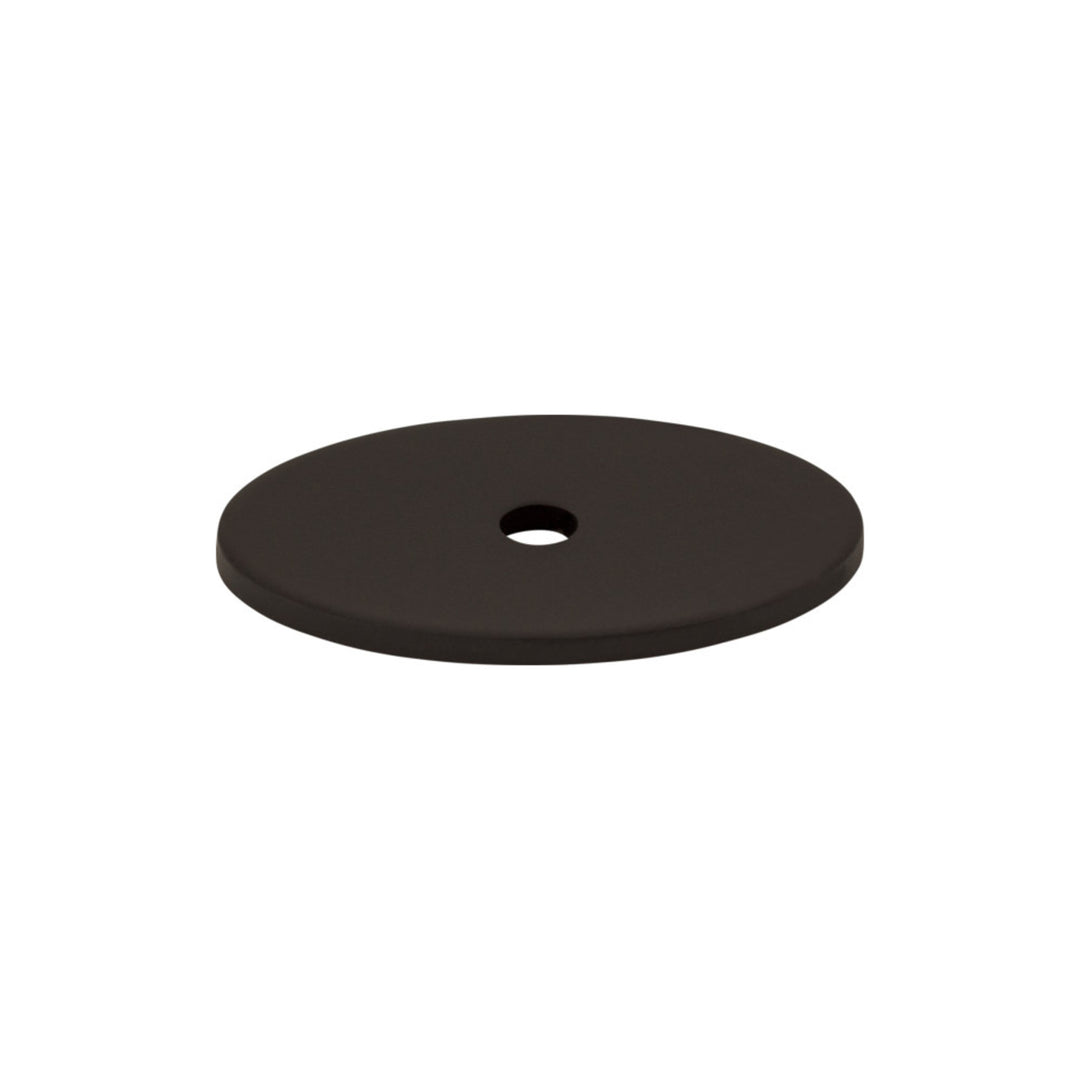 Top Knobs - Oval Knob Backplates 1 1/2" Flat Black