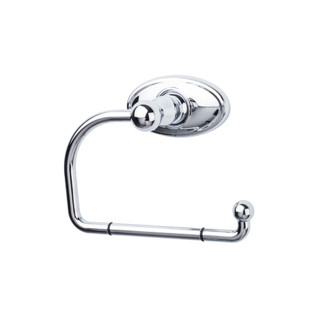Top Knobs - Edwardian Bath Tissue Hook Oval Backplates Polished Chrome