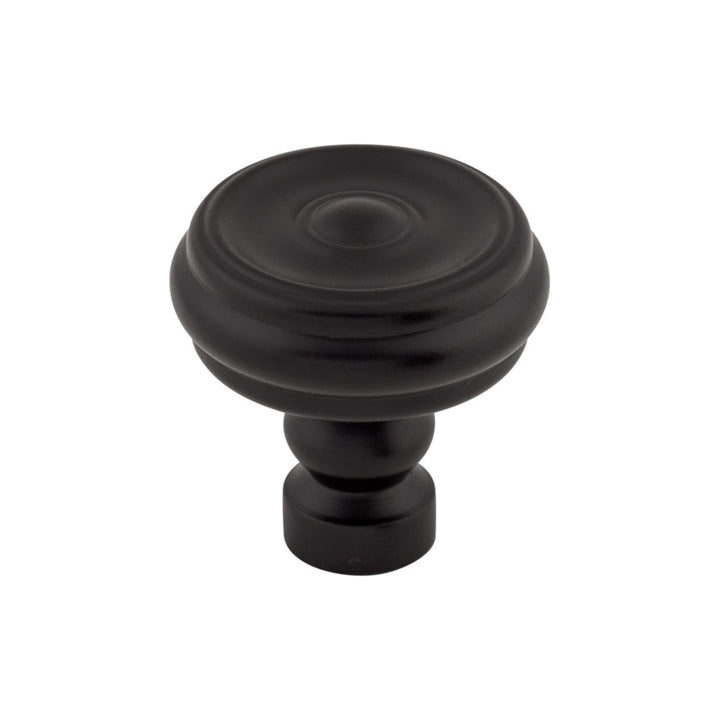 Top Knobs - Brixton Button Round Knobs Flat Black