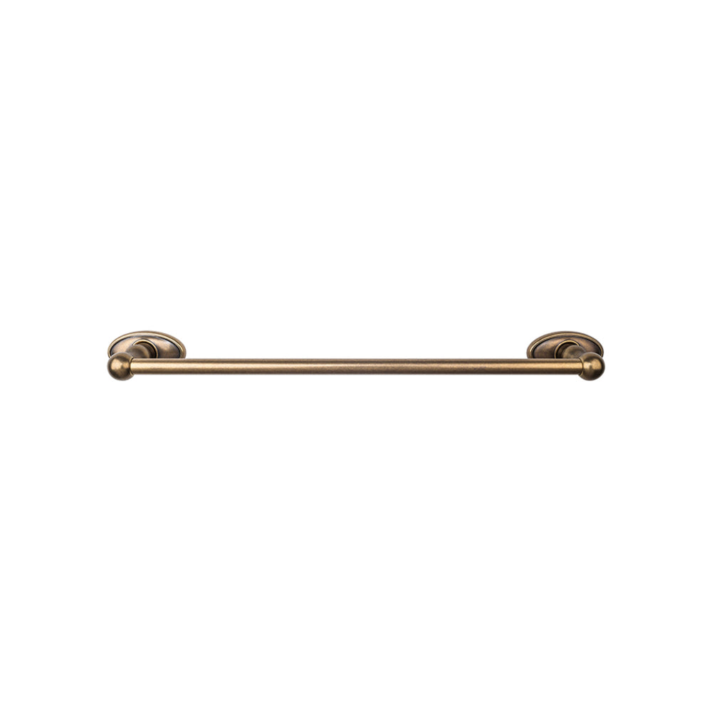 Top Knobs - Edwardian Bath Towel Bar Single - Oval Backplates 30" German Bronze