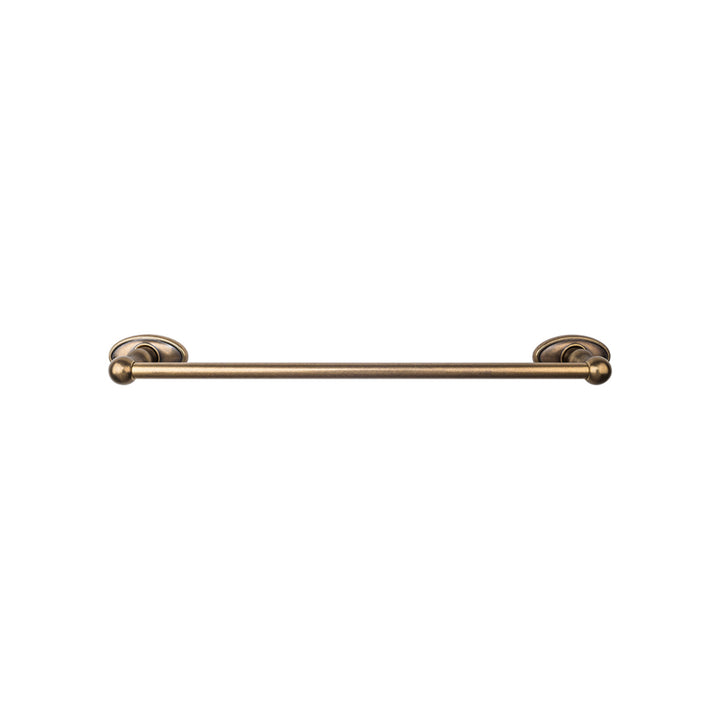 Top Knobs - Edwardian Bath Towel Bar Single - Oval Backplates 30" German Bronze
