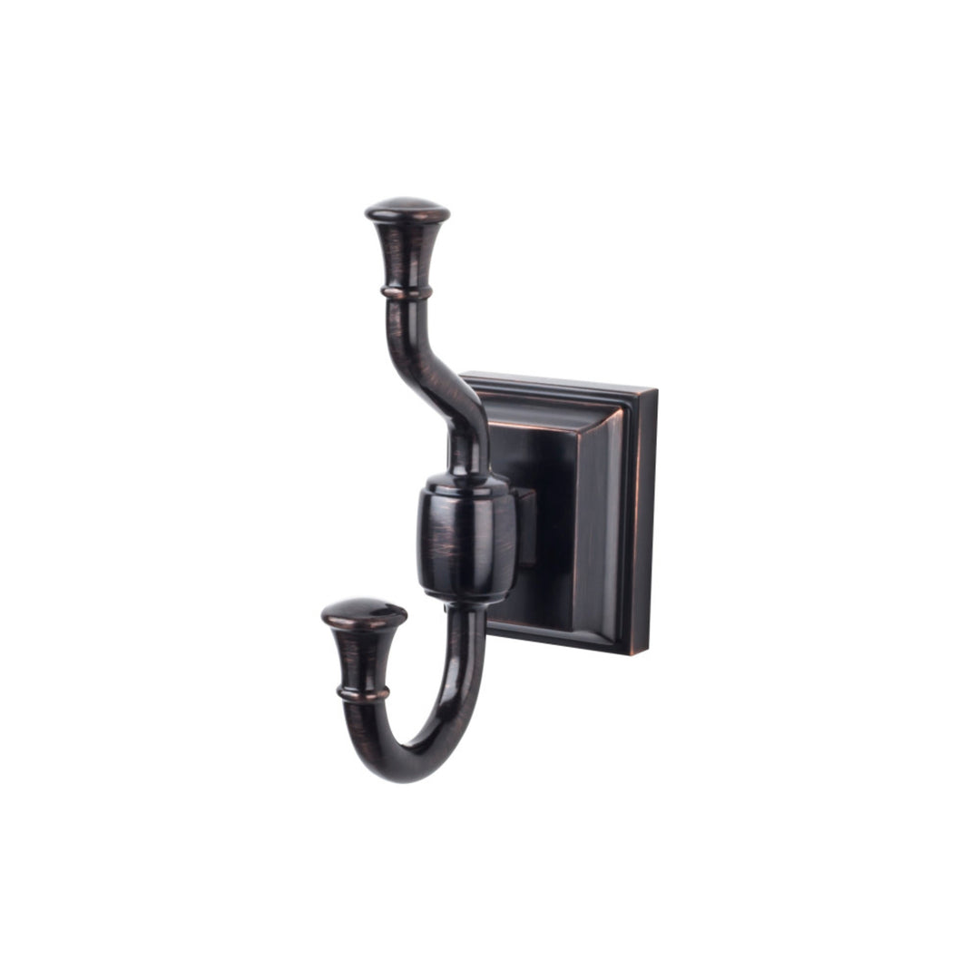 Top Knobs - Stratton Bath Double Hooks Tuscan Bronze