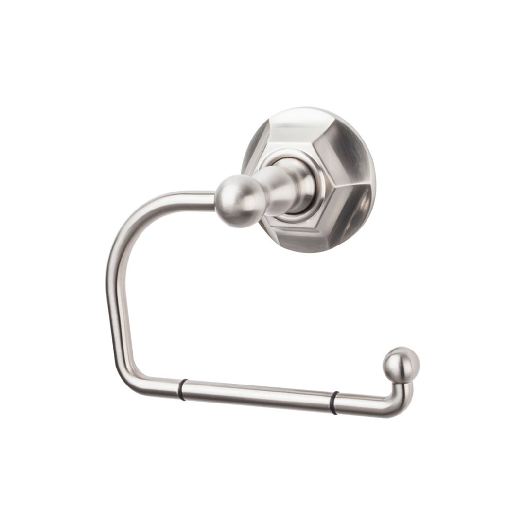 Top Knobs - Edwardian Bath Tissue Hook Hex Backplates Brushed Satin Nickel