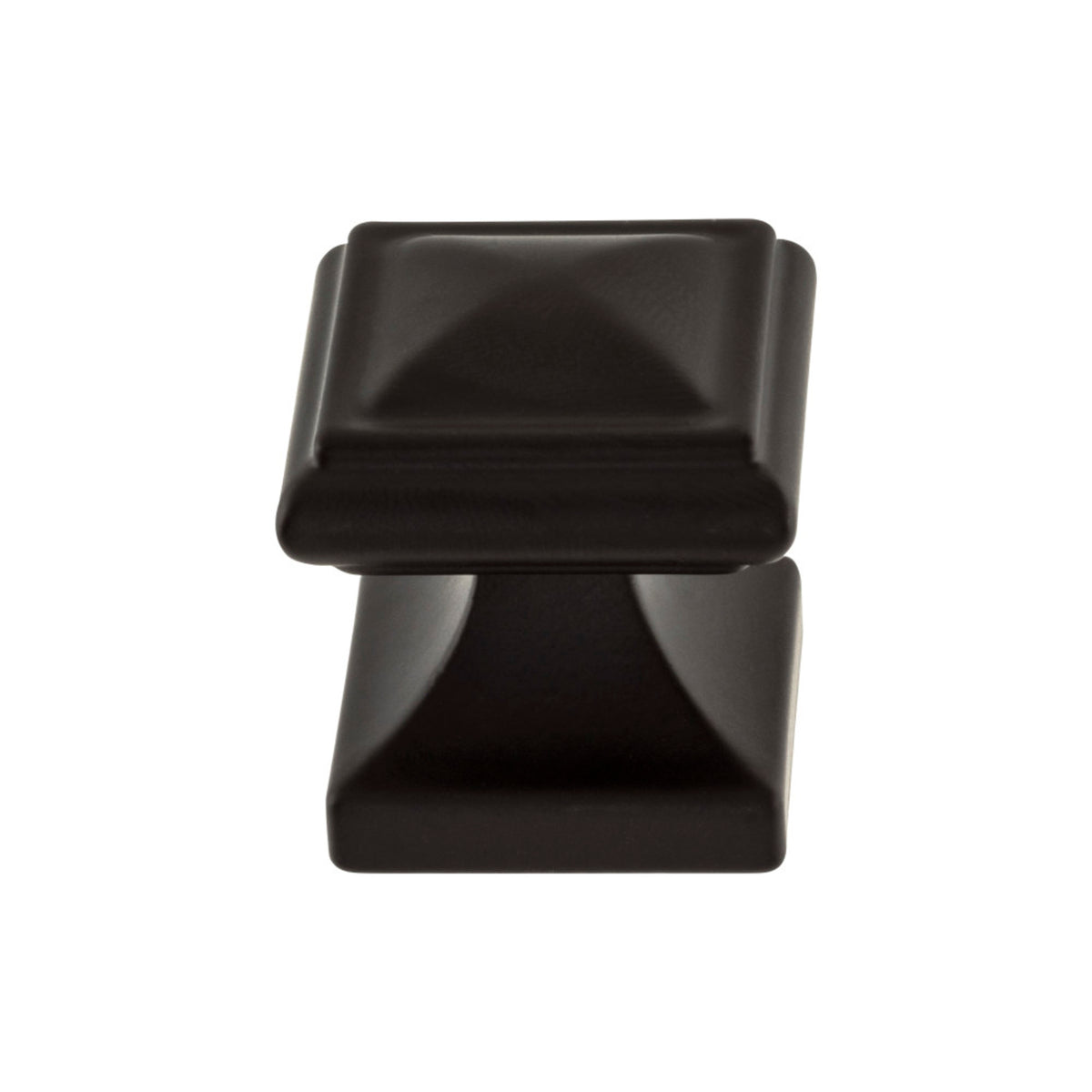 Atlas Wadsworth Square Knob in Matte Black
