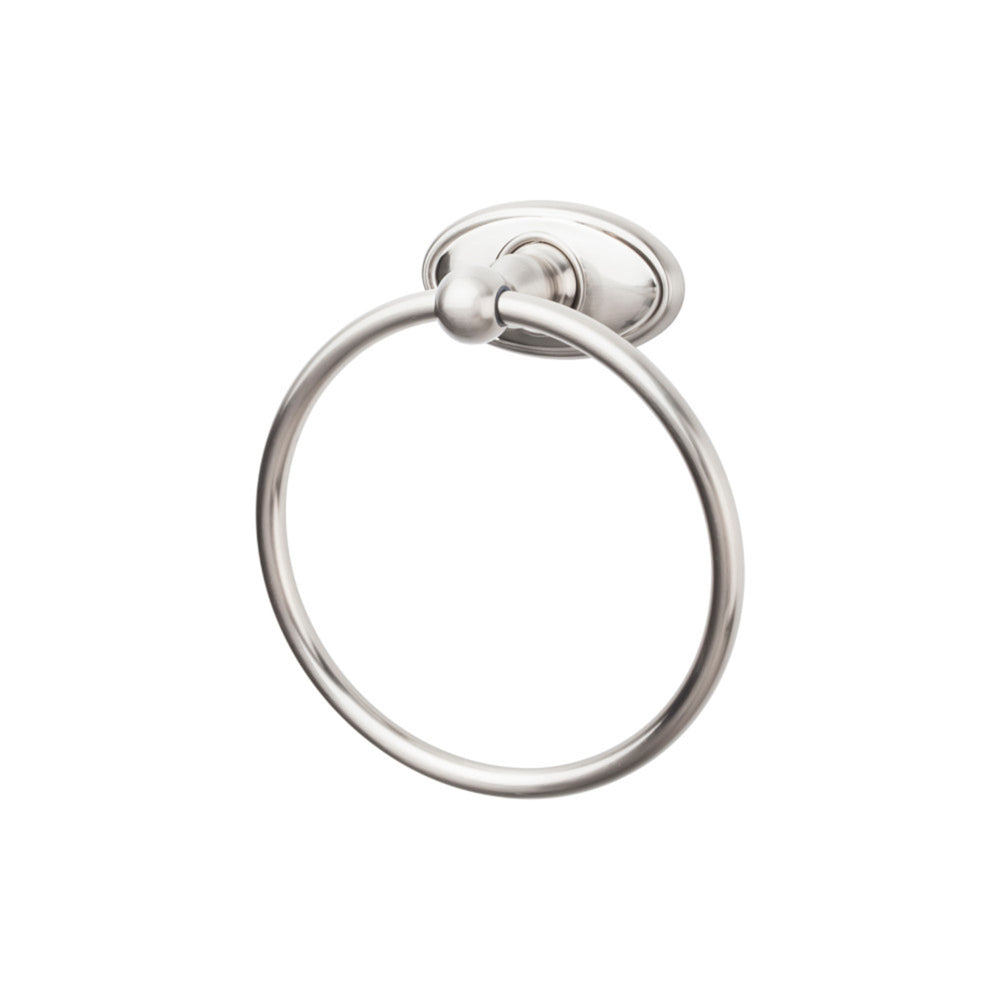 Top Knobs - Edwardian Bath Ring Oval Backplates Brushed Satin Nickel