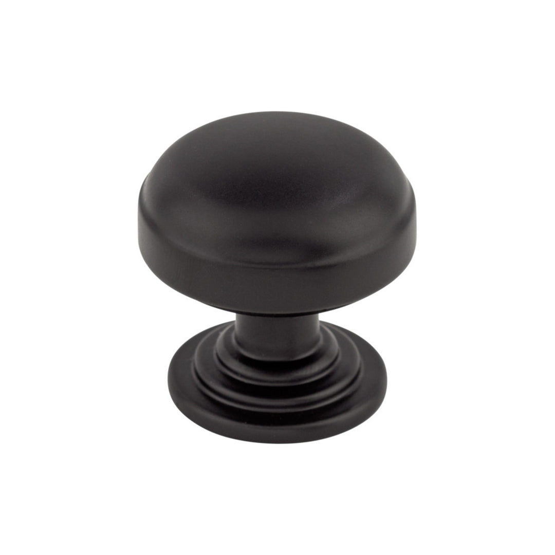 Top Knobs - Ellis Mushroom Knobs Flat Black