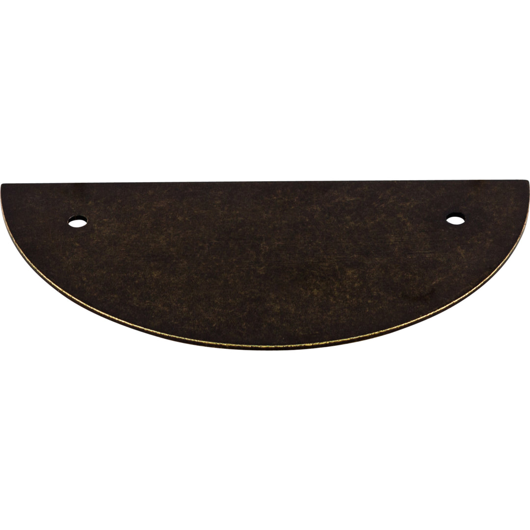 Top Knobs - Half Circle Pull Backplates German Bronze