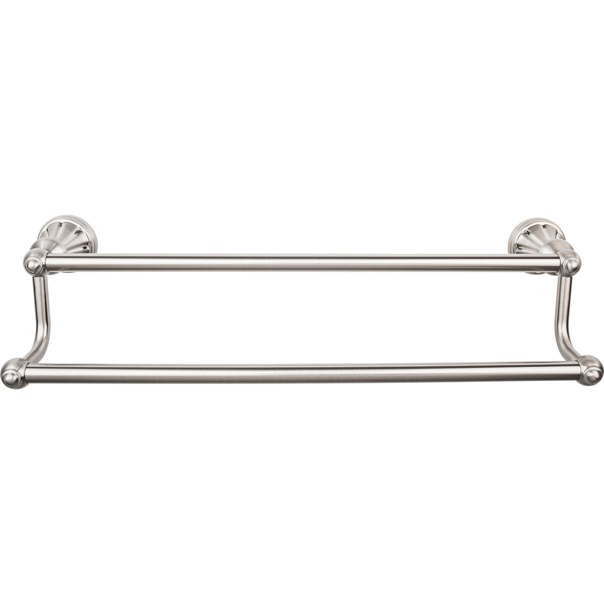 Top Knobs - Hudson Bath Towel Bar Doubles 30" Brushed Satin Nickel