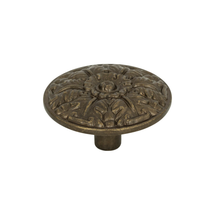 Hammered Medallion Round Knob